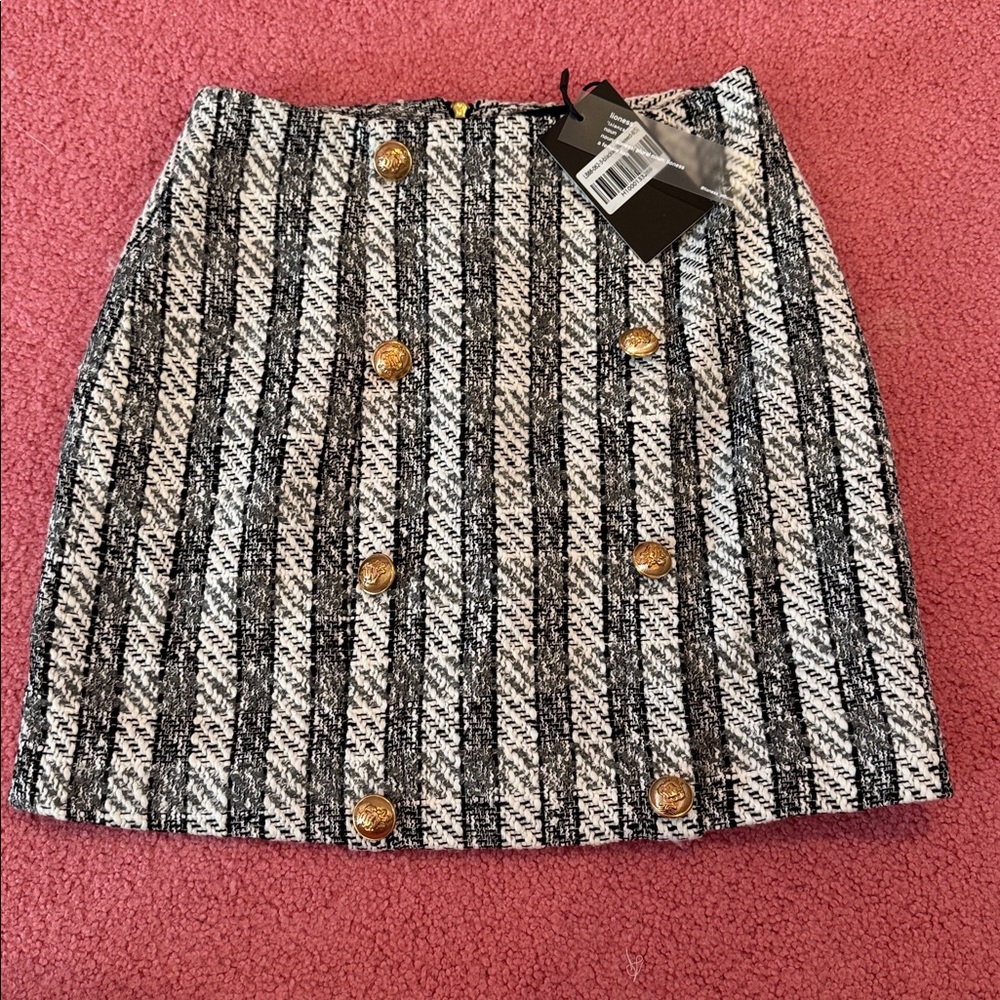 Hello Molly Black and White Pencil Skirt